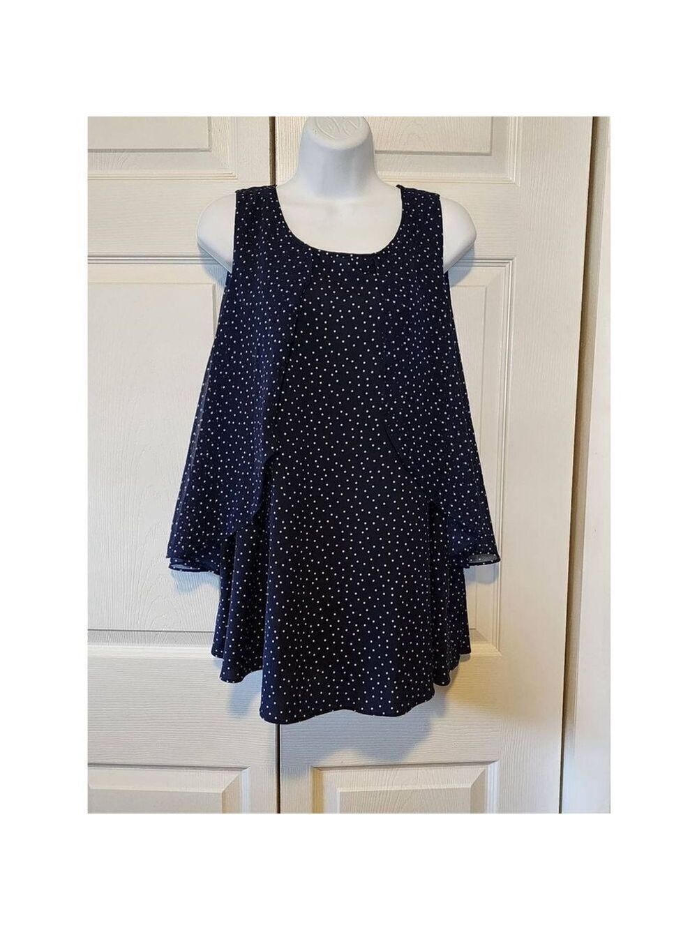 Motherhood Navy Polka-dots Shurt